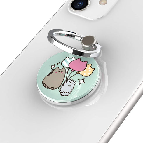 iFace x Pusheen Licensed Series Universal Smartphone Ring Holder Accessory for Girls/Women - Cute Stick-On Phone Attachment for iPhone, Samsung Ga...