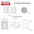 CNLINKO YM-20 Industrial Waterproof Connector IP68 Circular Connector Military Design Aviation Connector PBT Plastic Shell Connector M20 2-12 Pin ...