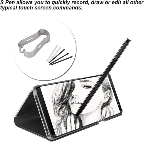 ASHATA Touch Stylus Tool,Replacement Touch Stylus Tips Nibs, Stylus Tips Pen Refill Tool Set Compatible for Galaxy note8/9 Tab S3/4(Black)......