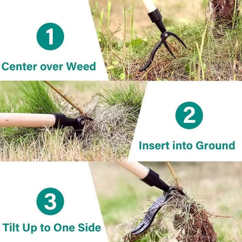 Weeder Tools with Wheels,Stand Up Weeding Tools for Garden,Crazy Weed Marauder,Sidewalk Crack Weeder Crevice Weeding Tool,Weed Puller Tool for Gar...
