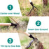 Weeder Tools with Wheels,Stand Up Weeding Tools for Garden,Crazy Weed Marauder,Sidewalk Crack Weeder Crevice Weeding Tool,Weed Puller Tool for Gar...