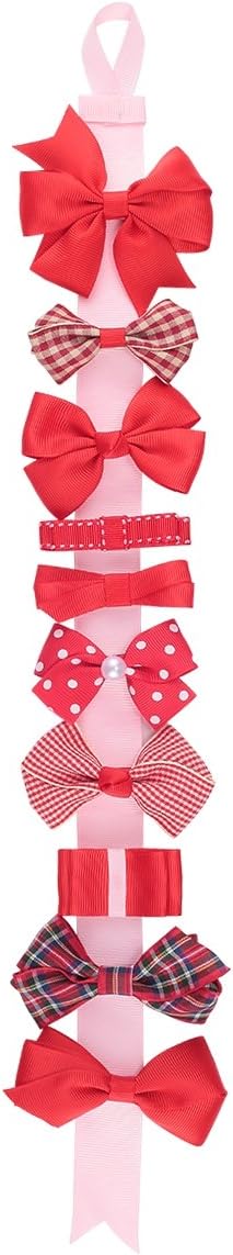 Boutique Baby Girls Toddler Hair Bow Clips Barrettes with Hair Bows Holder...