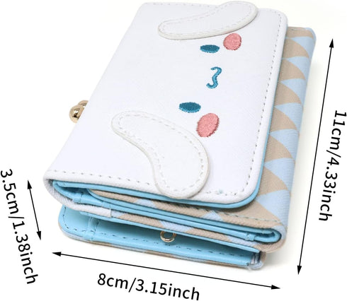 Honbay Fashion Cute Cartoon Wallet, Small Wallet, Women Ladies Short Wallet, PU Leather Tri-fold Wallet, Money Bag, Coin Cash Cards Pouch Purse, K...