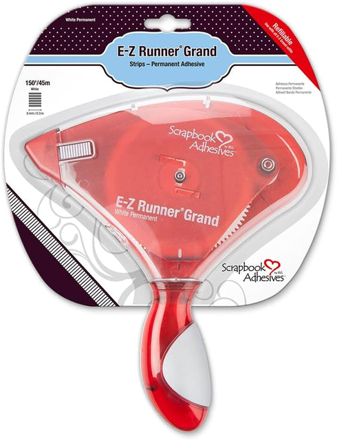 Scrapbook Adhesives by 3L 01250-6 Double-Sided E-Z Runner Grand Adhesive Dispenser, Recyclable, 150-feet, RED, 150 Foot...