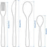 IKEA Mopsig Modern Silverware Cutlery Set 16 Piece Flatware Set - Service For 4 people 18/10 Stainless Steel Mirror Polished...