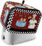 Toaster Cover 4 Slice, Black and White, Polyester, Dust Cover Protection...