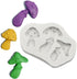 White Mushroom Silicone Mold Chocolate Candy Clay Mold For Diy Dessert Crystal Ice Mold Handmade Cupcake Decor Baking Tool Mushroom Silicone Mold,...