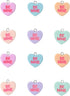 Ruwado 18 Pcs BE MINE Jewelry Making Kits Multi Color Heart Shapes Resin Accessories for DIY Jewelry Making Findings Keychain Necklace Bracelets E...