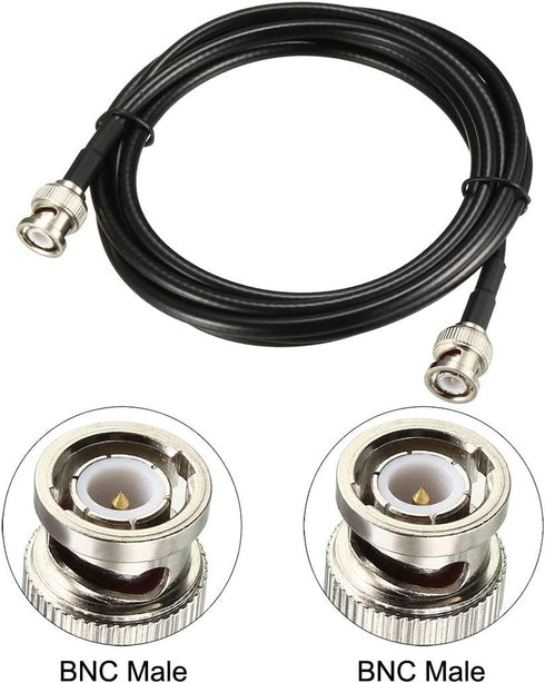 uxcell RG58 Coaxial Cable with BNC Male to BNC Male Connectors 50 Ohm 10 Ft...