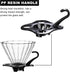 V60 02 Cone Glass Coffee Dripper, 1-4 Cups, Pour Over Coffee Maker, Reusable Coffee Filter Cup, Slow Brewing Accessories for Home, Cafe, Party...