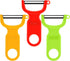 Original Vegetable Peeler Carbon Steel Blade 3-Pack Red/Green/Yellow...