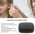 Hard Case, Portable Protective Case for Behind The Ear, in The Ear, All in The Canal (Black), Waterproof and...