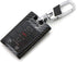 iJDMTOY Black Carbon Fiber Pattern Hard Plastic Shell Keyfob Protective & Keychain Compatible With Cadillac OEM 5923887 22756465, etc (ATS CTS DTS...