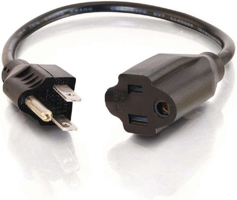 C2G/Cables to Go 10ft 18 AWG Outlet Saver Power Extension Cord (NEMA 5-15P to NEMA 5-15R)...