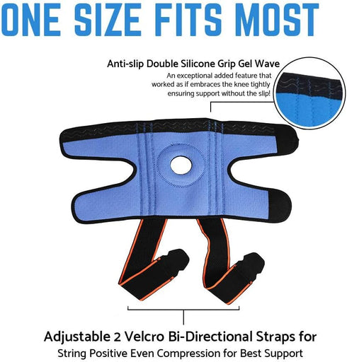 2020 Knee Sleeve, Knee Brace Compression Fit Support for Joint Pain and Arthritis Relief, Improved Circulation Compression - Single?Orange, One Si...