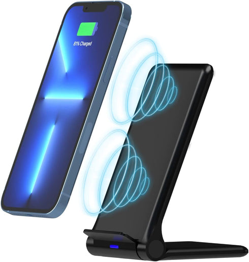 TALK WORKS Wireless Charger Compatible w/iPhone 15/15 Pro/15 Pro Max, 14/14 Plus/14 Pro/14 Pro Max, 13/Mini/Pro/Max, 12/Mini/Pro/Max-Fast 15W Qi C...