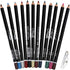 12Pcs Lot Set 12 Colors Eyeliner Pencil Waterproof Eyebrow Pencil Cosmetics with a Pencil Sharpener...
