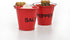 Mustard Fire Salt and Pepper Pinch Pots...