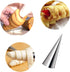 20 Pack Cream Horn Molds, 5.5 Inch Baking Cones Cream Horn Forms, Stainless Steel Lady Lock Cannoli Tubes Ice Cream Mold,Standing Cone Shape...