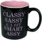 Funny Guy Mugs Classy Sassy and A Bit Smart Assy Ceramic Coffee Mug - 11oz - Ideal Funny Coffee Mug for Women and Men - Hilarious Novelty Coffee C...