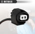Motoforti Front Left ABS Sensor Wheel Speed Sensor, for Lexus IS 350 2006-2013, Metal, No.8951630030/89516-30030, Black...