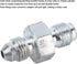 Brake Fitting Adapter, 3AN Male To 3/8?24 Inverted Flare Adapter Fitting Metal HAF01 for 3/16in Brake Line...