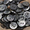 10 Pieces Genuine Black Mother of Pearl Buttons with Flower Pattern for Shirts Dresses Polo DIY Craft (Diameter 11.5MM)...