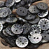 10 Pieces Genuine Black Mother of Pearl Buttons with Flower Pattern for Shirts Dresses Polo DIY Craft (Diameter 11.5MM)...