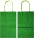 AZOWA Gift Bags Medium Kraft Paper Bags with Handles (7.5 x 3.9 x 9.8 in, Green, 12 Pcs)...
