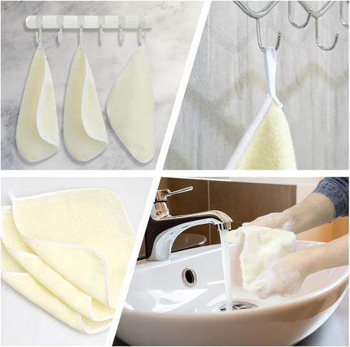 Wash Cloths,Exfoliating Body Scrubber,Body Scrubber Exfoliator,Exfoliating Washcloth,Face Cloths for Washing Face,Loofah Exfoliating Body Scrubber...