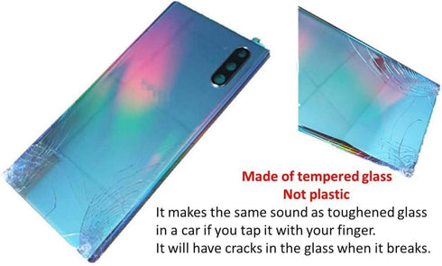 Galaxy Note 10+ Back Cover Glass Housing Door Replacement with Camera Lens Parts for Samsung Galaxy Note10+ Note 10+ 5G +Tools + Eject Pin (Aura B...