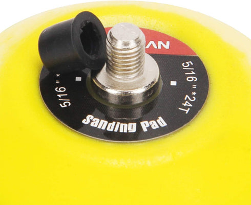 CASOMAN 3-Inch Dual-Action Hook & Loop Fastener Flexible Backing Plate 3"/ 75mm Polishing Pad with 5/16"-24 Threads, 4 PCS Set...