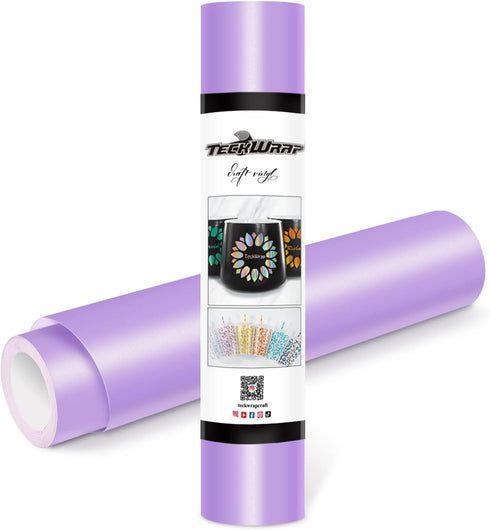 TECKWRAP Permanent Adhesive Vinyl 12" x 10ft, Matte Lavender Purple...