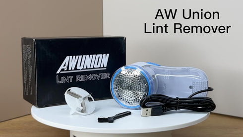 Fabric Shaver Lint Remover, AW union USB Powered Lint Shaver Efficiently Remove Lints from Fabrics, Clothes, Upholstery - 70" Cord - 2 Replacement...
