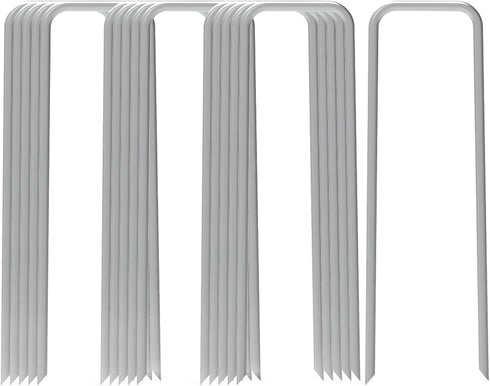 AAGUT 16 Pack Landscape Staples 6 Inch Garden Pins 11 Ga Galvanized Sod Landscaping Pins Heavy Duty Yard Lawn Tent Stakes for Weed Barrier Fabric,...