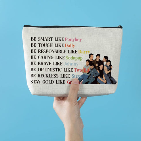 Makeup Bag, Waterproof Cosmetic Case for Travel, Stay-Gold Gift for Her, Women Movie Lovers, Smart Like Pony-boy Design, Organized Toiletry Bag......