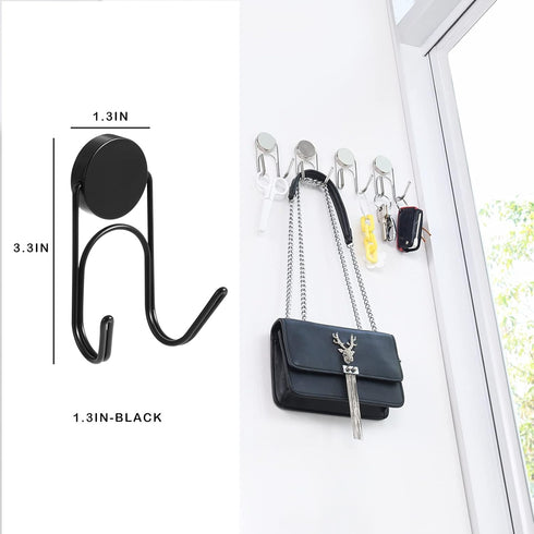 Magnetic Hooks 304 Stainless Steel Hooks Heavy Duty Magnets Hanging Hooks for Refrigerator Grill Toolbox Outdoor,Cruise Essentials Camper Accessor...