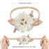 VOBOBE Baby Girl Nylon Headbands Infant Flower Elastic Hair band Bows Wraps For Newborn Toddler Hair Accessories Pack of 3 (A-Beige)...