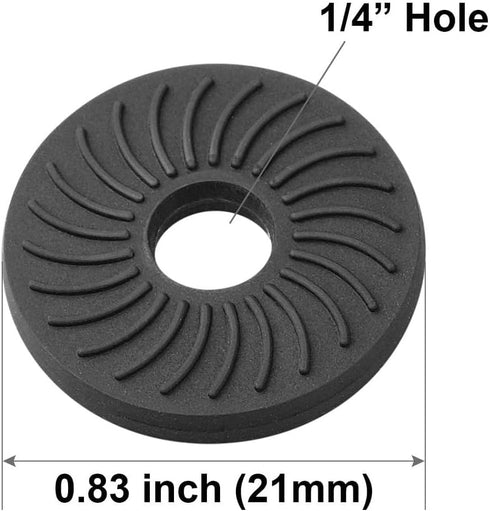 10PCS Shorten Camera Long Screw Shaft Camera Accessory Base Threaded Washer Black Rubber Washer Suitable for Protecting Camera Screw Shaft and Mon...