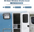 RV Door Window Shade Cover, Sun Blackout Fabric for Camper Privacy Entrance (16 x 25 inch)...