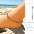 Rainbow Anklet Bracelet Hue Twisted Hematite and Round Artisan Beaded Anklet with Extension Handmade Hypoallergenic Beach Gala Wedding Style Jewel...