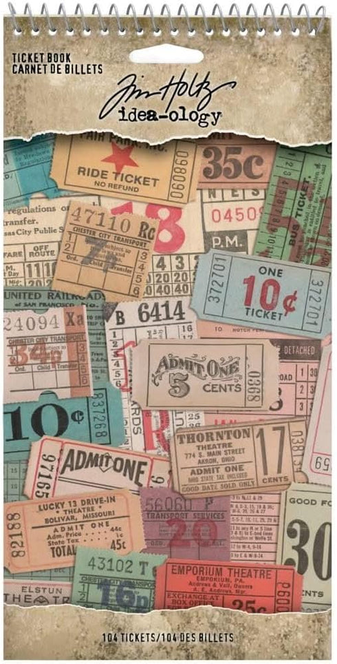 Tim Holtz TICKET BOOK IDEA-OLO 335/PKG, us:one size...