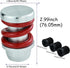 Gear Shifter Knob Spring Car Shift Stick Handle Aluminum for Most Manual Automatic Vehicles (Silver Red)...