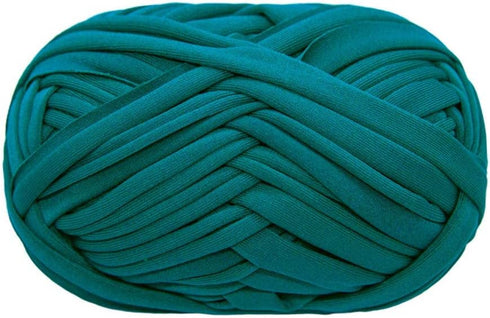 T-Shirt Yarn Knitting Yarn Fabric Crochet Cloth for Summer Hand DIY Bag Blanket Cushion Crocheting Projects 100g (#21 Blue)......