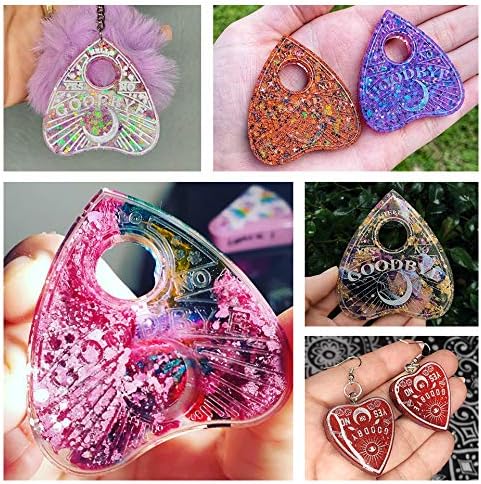Super Glossy Heart Shape Silicone Molds - Badge Reel & Keychain Molds...