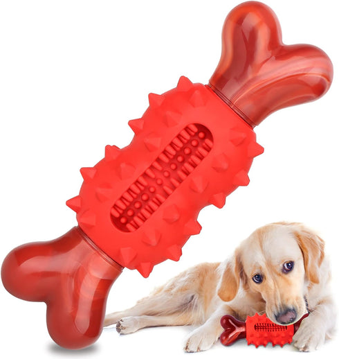 Dog Chew Toy for Aggressive Chewers, Nylon Dog Bone Toy for Large Medium Small Dogs, Interactive Dog Toys for Puppies Teething, Outdoor Dog Toys w...