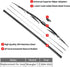 Replacement for Jeep Wrangler TJ Windshield Wiper Blades - 13"+13" Front Window Wiper - fit 1997-2006 Vehicles - OTUAYAUTO Factory Aftermarket...