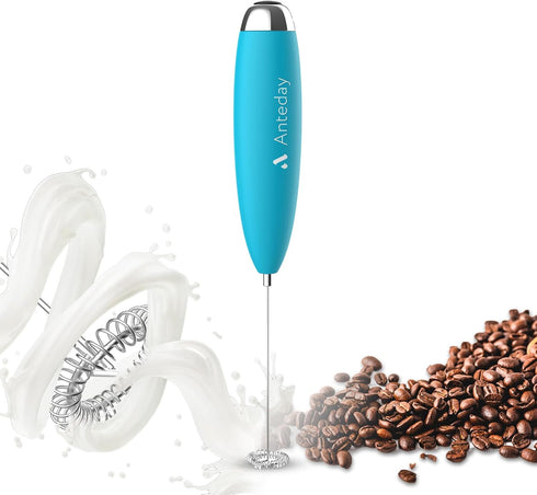 Milk Frother, Coffee Frother, Whisk, Upgraded Motor Electric Whisk Durable Low Noise Mini Drink Mixer Portable Foam Maker For Cold Milk Bulletproo...