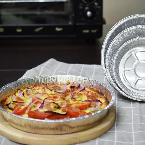 9" Pie Pans (10pack) - Disposable Aluminum Foil Pie Tins,Heavy-duty, Baking Tin Plates, Standard Size...