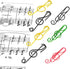 50 Pieces Music Paper Clips Musical Notes Clips Note Style Paper Clips Holders Clamps for Desk Bookmark Office School...